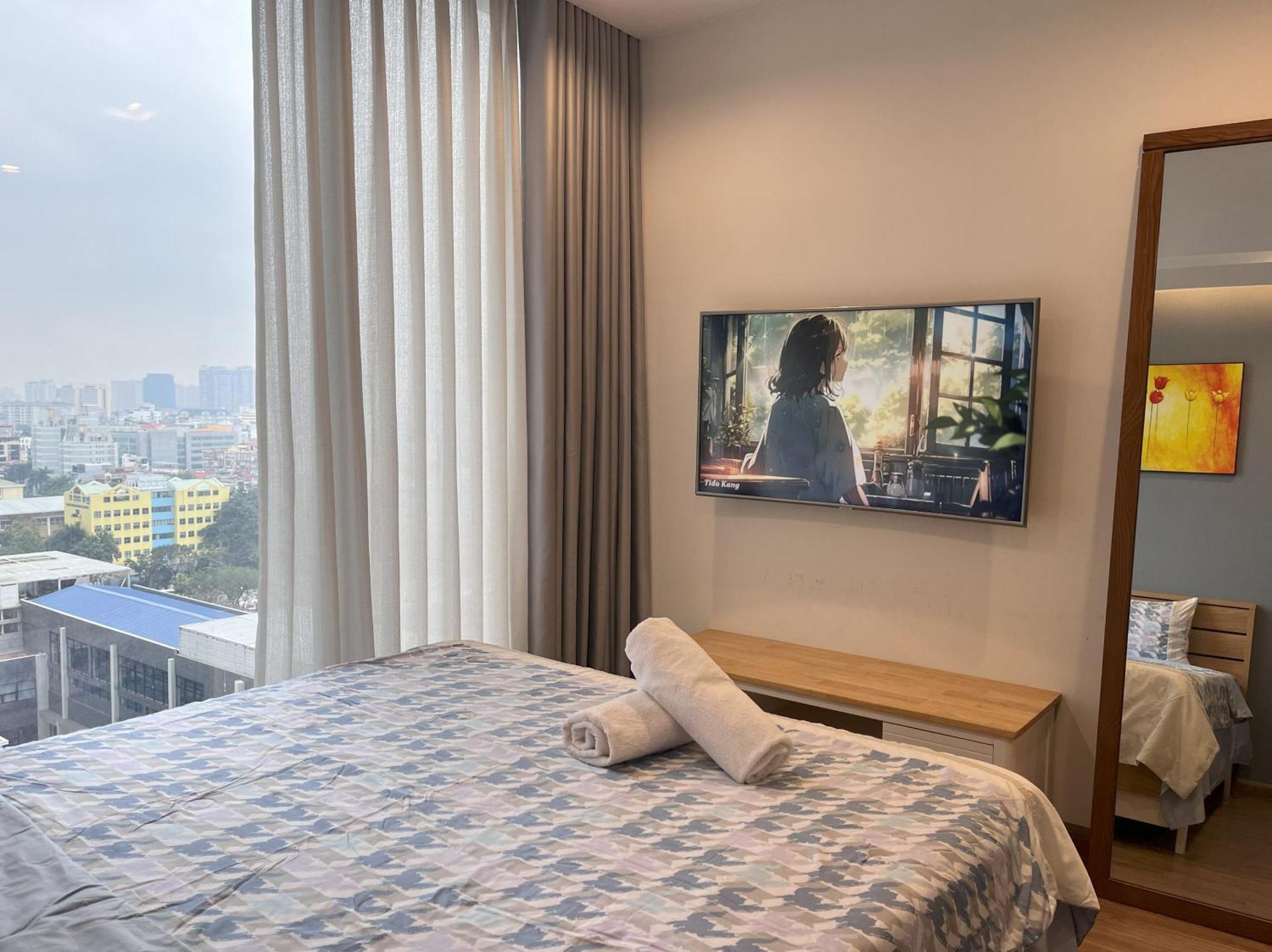 Lägenhet på 81 m² i Ba Dinh-distriktet, med 2 sovrum och 2 badrum  Hanoi Exteriör bild