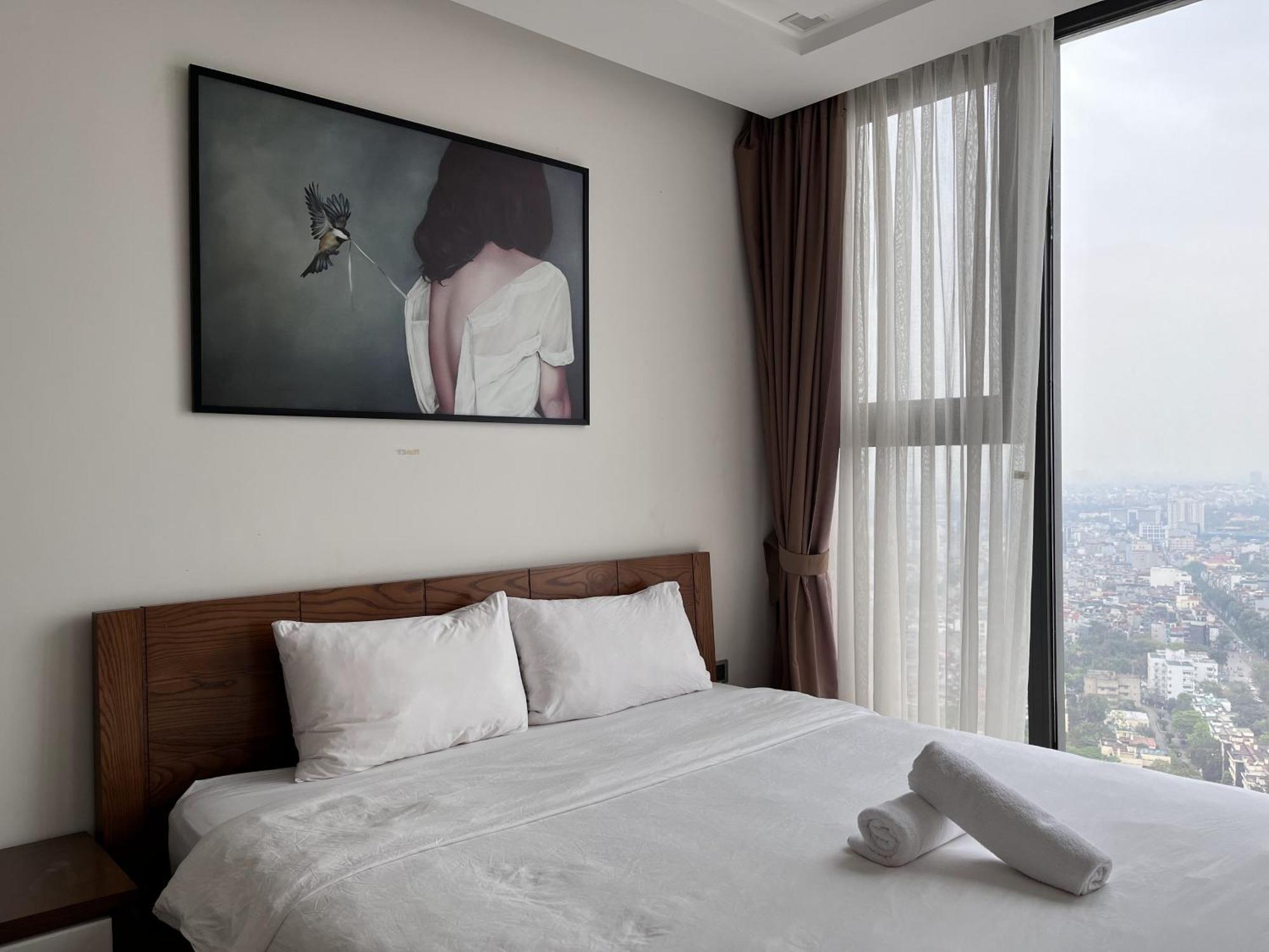 Lägenhet på 81 m² i Ba Dinh-distriktet, med 2 sovrum och 2 badrum  Hanoi Exteriör bild